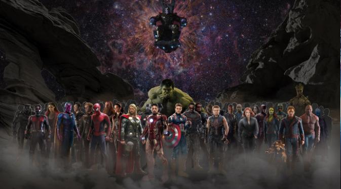 Franchise Marvel Cinematic Universe dengan Avengers: Infinity War sebagai puncaknya. (comicbook.com)