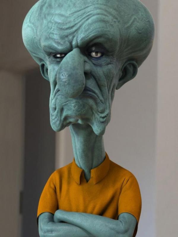 Squidward. (Via: boredpanda.com)