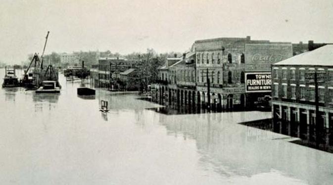 Banjir dahsyat melanda Mississippi pada tahun 1927 (NOAA)