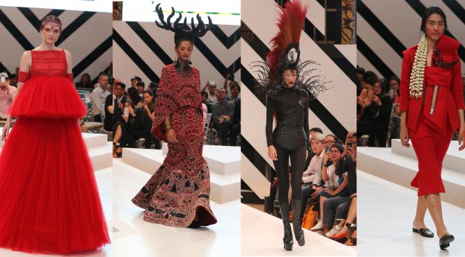 Pembukaan Fashion Nation dengan parade busana dari desainer ternama tanah air dan mancanegara