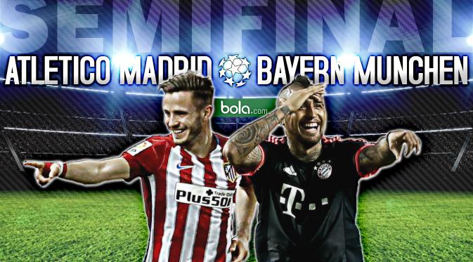 Semifinal Liga Champions Atletico Madrid vs Bayern Munchen (Bola.com/Samsul Hadi)