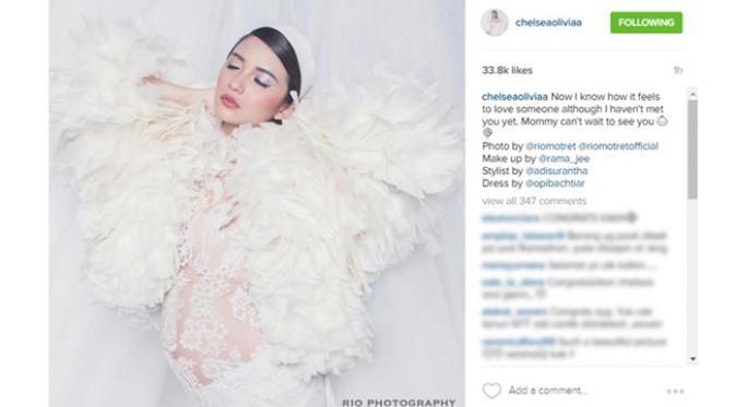 Chelsea Olivia mengandung buah hatinya yang pertama bersama Glenn Alinskie. (Instagram)