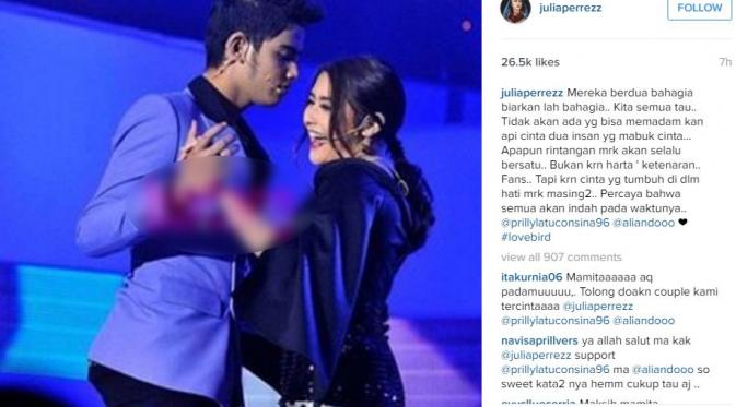 Julia Perez Dukung Prilly Latuconsina dan Aliando Pacaran [foto: instagram]