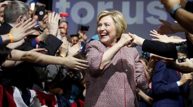 Hillary Clinton memenangkan primary di New York (Reuters)