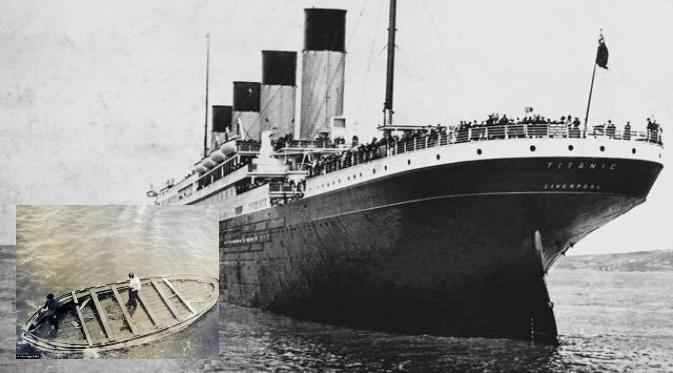 Sekoci Titanic yang ditemukan oleh RMS Oceanic
