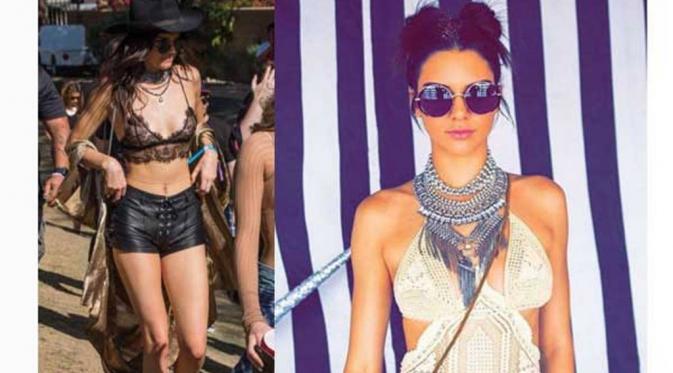 Banyaknya selebriti yang menghadiri festival musik Coachella 2016 dengan menunjukkan style terbaiknya. (via: boldsky.com)