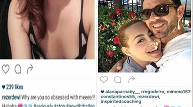 Dewi Rezer bersama pria bule (Instagram)