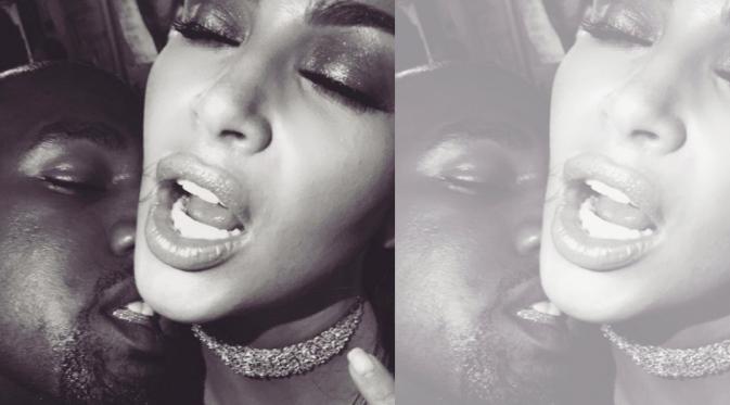 Kim Kardashian dan Kanye West, (Instagram)