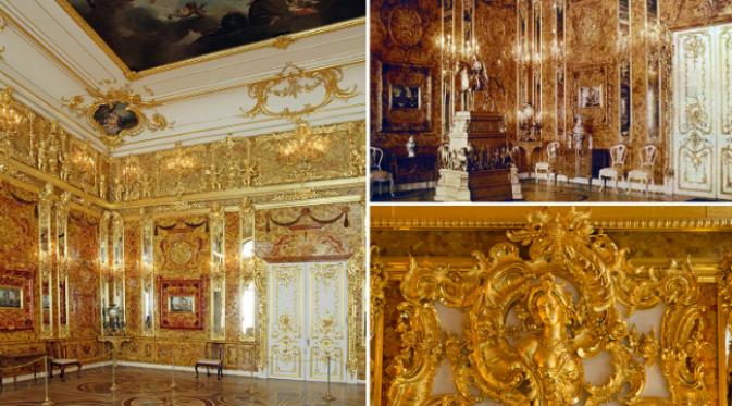 Suatu kamar mewah berdekorasi emas dijarah Nazi pada masa Perang Dunia II dan baru saja ditemukan kembali.