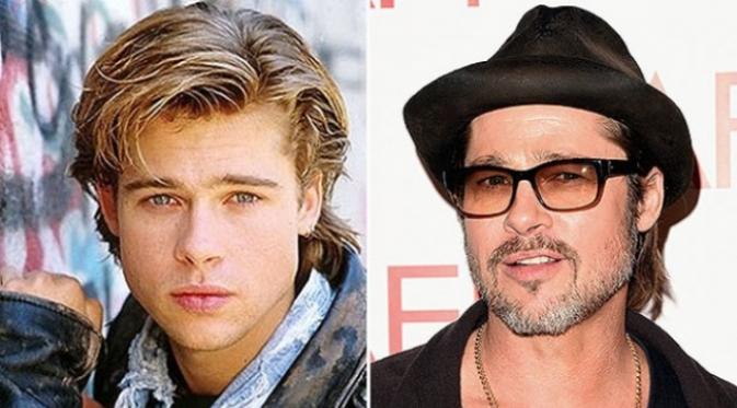 Perubahan wajah Brad Pitt dari tahun ke tahun (via brightside.me)