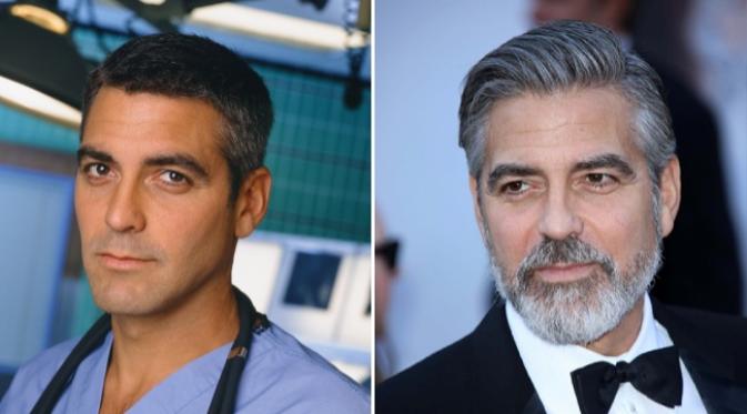 Perubahan wajah George Clooney dari tahun ke tahun (via brightside.me)