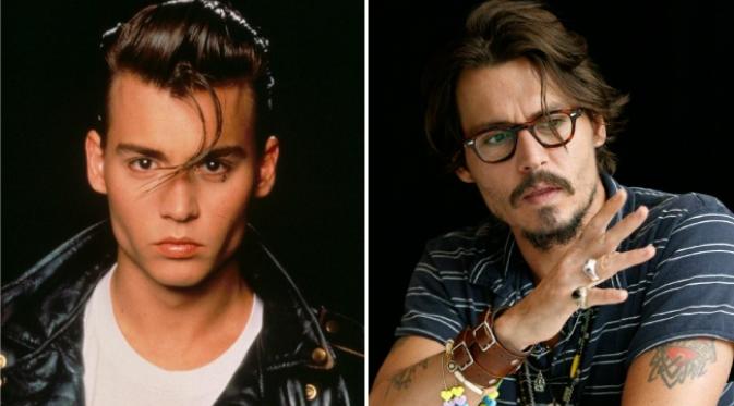 Perubahan wajah Johnny Depp dari tahun ke tahun (via brightside.me)