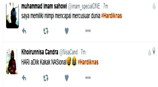 Kicauan Netizen Dalam Rangka Hardiknas