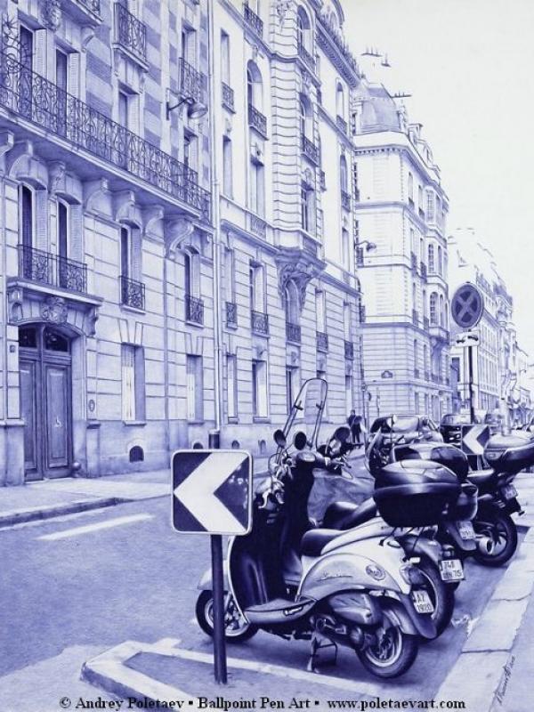 Jalanan di Paris. (Via: boredpanda.com)