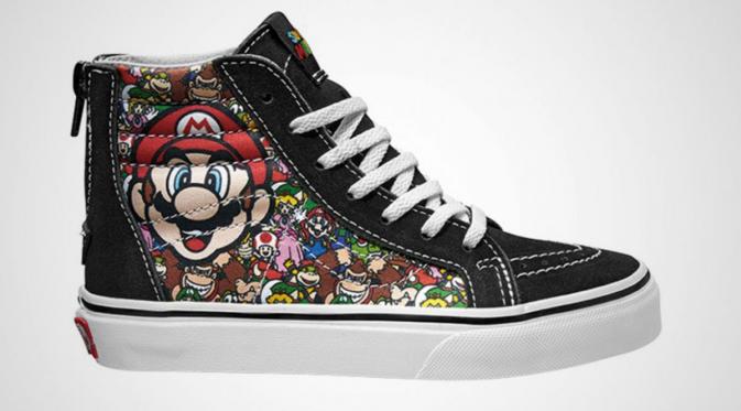 Sepatu Mario Bros dari Vans (Sumber: Games Radar).