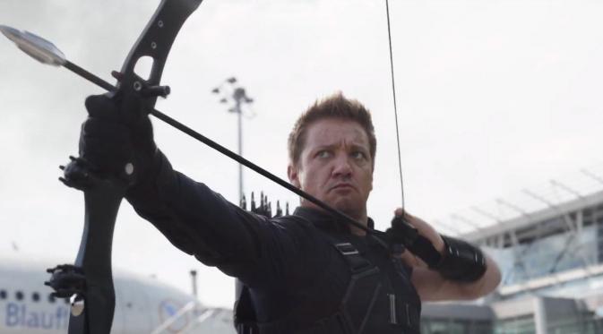Jeremy Renner dalam Captain America: Civil War. (screenrant.com)