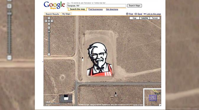 Logo KFC Terbesar di Dunia (sumber: maps.google.com)