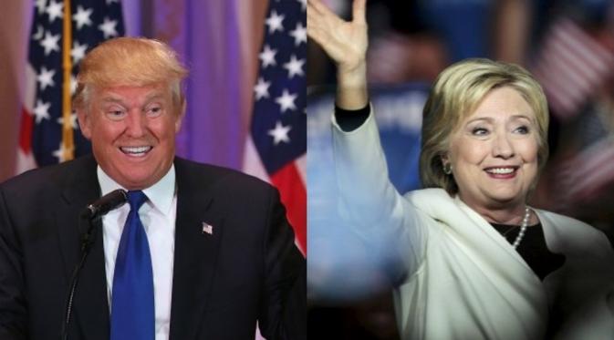 Hillary-Trump, 2 Capres Paling 'Dibenci' dalam Sejarah Pemilu AS (Reuters)