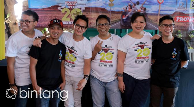 Project Pop di konferensi pers jelang showcase. (Adrian Putra/Bintang.com)