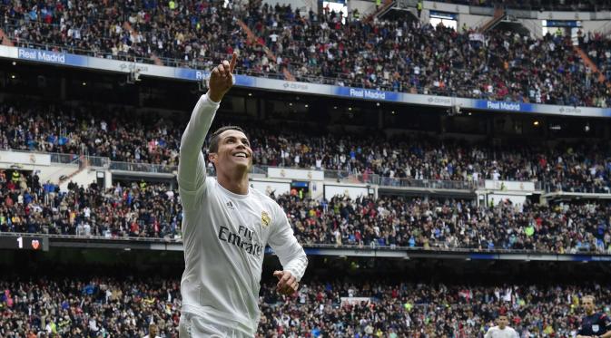 Musim ini, Cristiano Ronaldo sudah mencetak 33 gol di La Liga.