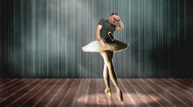  Zeev Farbman, CEO Lightricks diubah jadi penari balet (sumber. boredpanda.com)