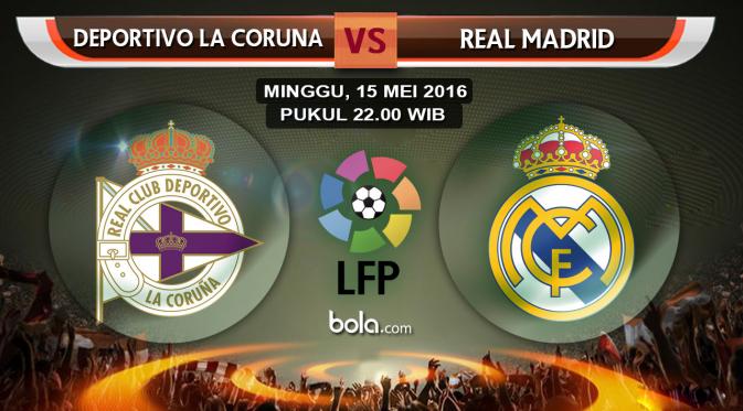 Deportivo La Coruna vs Real Madrid (bola.com/Rudi Riana).