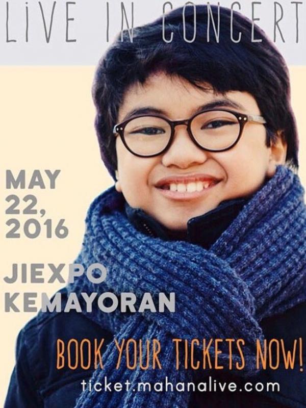 Joey Alexander saat akan konser di Jakarta pada 22 Mei 2016. (Twitter)