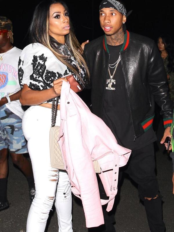 Tyga, rapper mantan Kylie Jenner, bersama aktris Karlie Redd. (nydailynews.com)