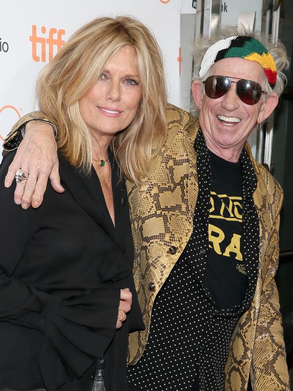 Keith Richards dan Patti Hansen (via AFP/Bintang.com)