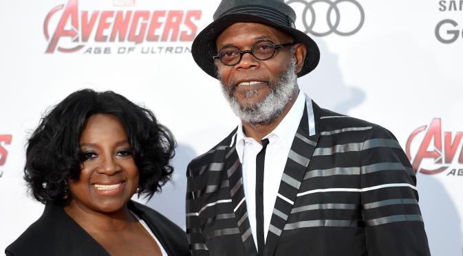 Samuel L. Jackson dan LaTanya Richardson (via AFP/Bintang.com)