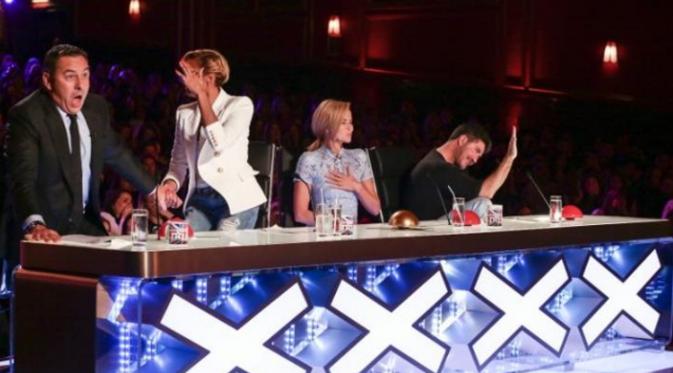Juri Britain's Got Talent, Simon Cowell, Amanda Holden, Alesha Dixon dan David Walliams (foto: Telegraph)