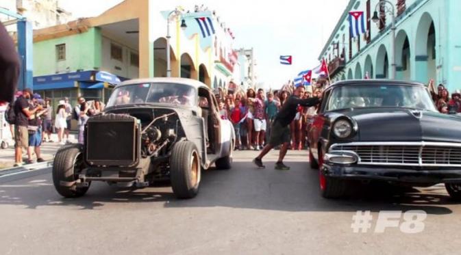 Fast and Furious 8 syuting di Kuba. foto: fox news