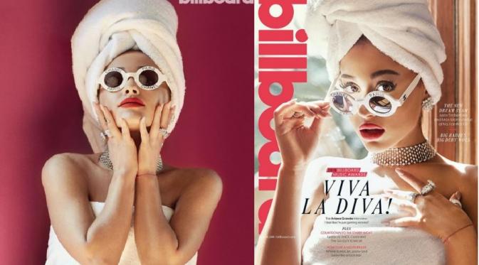 Ariana Grande dalam cover majalah Billboard, (Instagram)