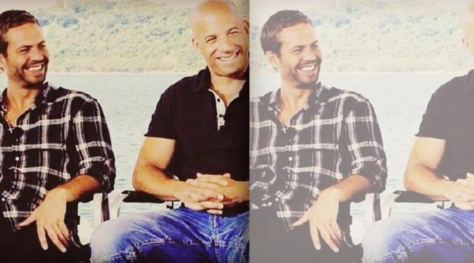 Vin Diesel unggah foto kilas balik dengan Paul Walker, (Instagram)