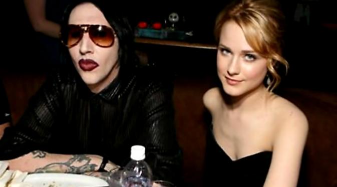 Marilyn Manson dengan mantan kekasihnya Evan Rachel Wood