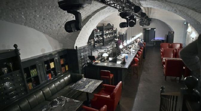 Terdapat beberapa ruang makan di Aragvi, ini salah satunya (Daily Maily/AFP)
