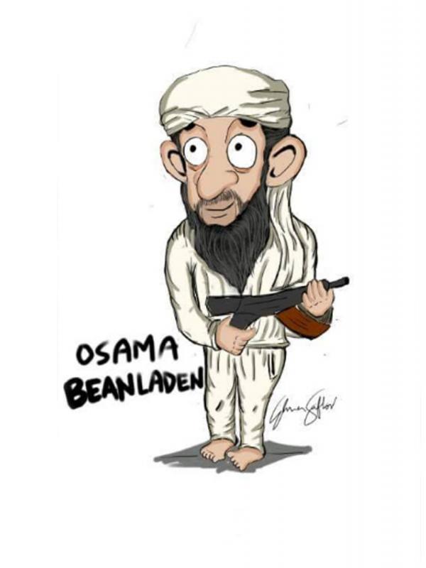 Osama Bean Laden. (via facebook.com/SandicoOfficial)