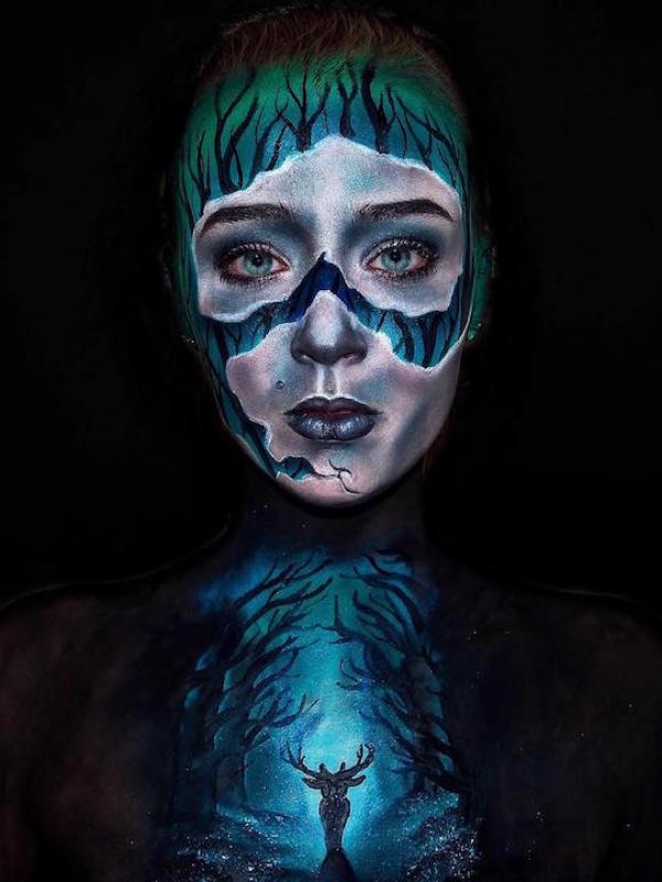 Hasil body painting Lara Wirth 12. Sumber : mymodernmet.com