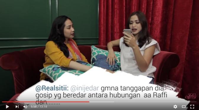 Nagita Slavina hadir di acara tanya jawab channel YouTube Jessica Iskandar