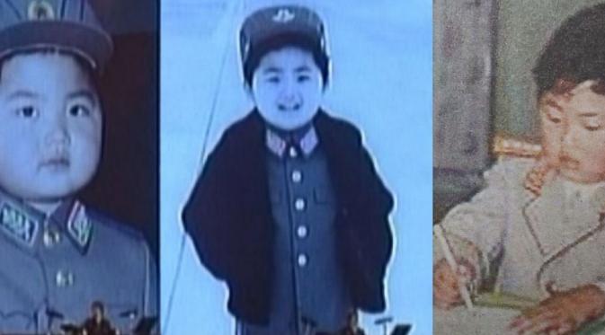 Kim Jong-un saat anak-anak (KCNA)