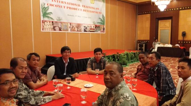 Peserta pelatihan International Training on Coconut Product Development yang digelar Kementerian Luar Negeri (Kemlu) di Manado, Sulawesi Utara. (Liputan6.com/Tanti Yulianingsih)