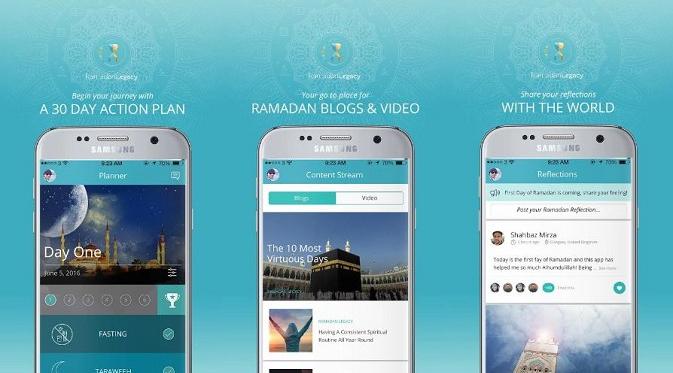 Tampilan aplikasi Ramadan Legacy (sumber: googleplaystore)