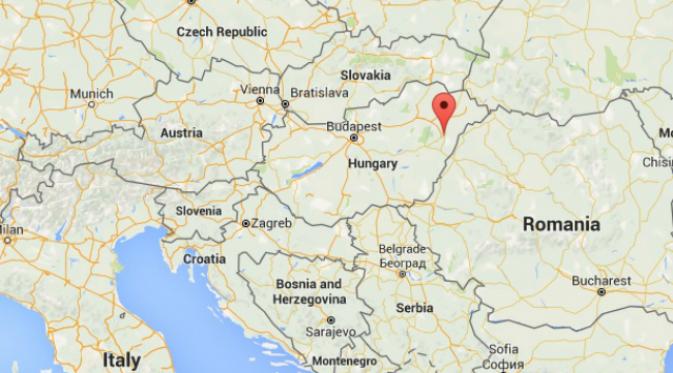 Kota Debrecen di timur Hungaria baru-baru ini mengadakan lomba gali kubur. (Sumber Google Maps)