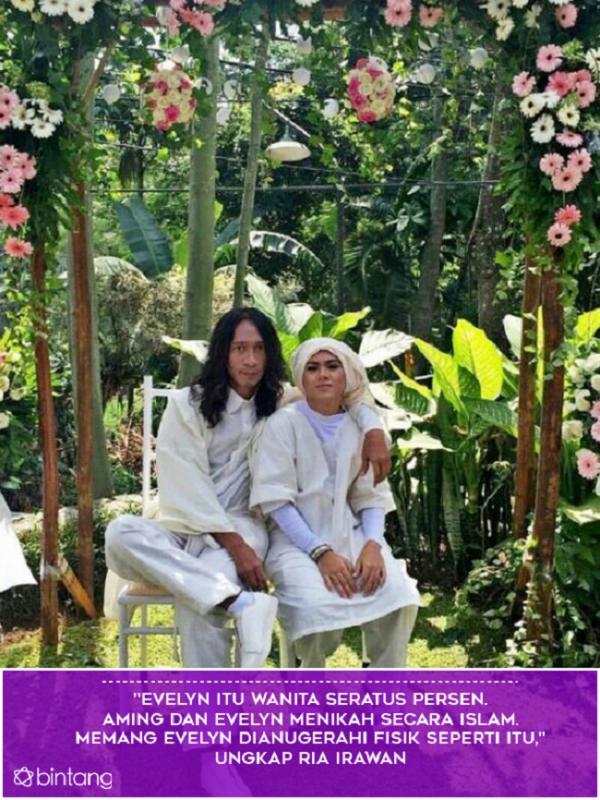 Fakta Pernikahan Aming dan Evelyn (Foto: Istimewa, Desain: Muhammad Iqbal Nurfajri)