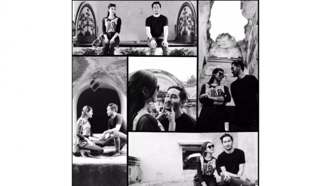 Syahnaz Sadiqah dan Jeje Govinda saat berlibur ke Yogyakarta. (Instagram - @syahnazs)
