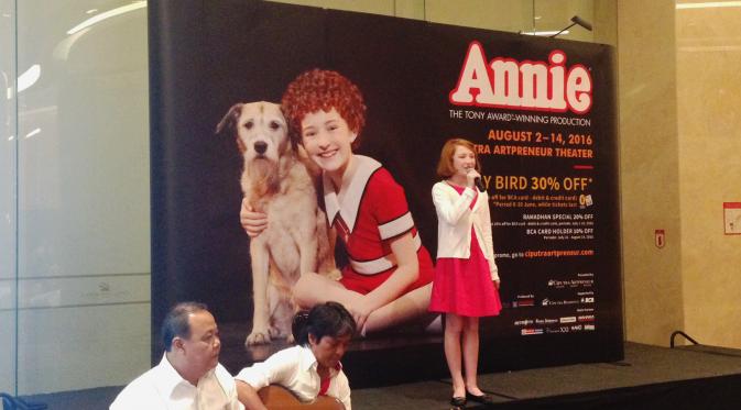 Konferensi Pers pertunjukan musikal Annie di Ciputra Artpreneur.