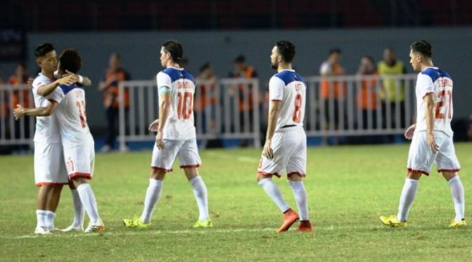 Timnas Filipina menang 2-1 atas Kirgizstan pada uji coba di Bishkek, Kirgizstan. (Bola.com/FIFA)