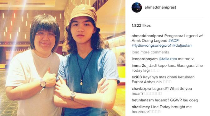 Postingan Ahmad Dhani yang menyebut dirinya sebagai legendaris. (via instagram.com/ahmaddhaniprast)