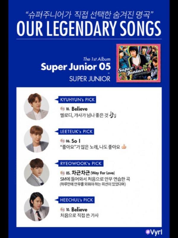 Lagu Favorit Personel Super Junior (via Allkpop.com)