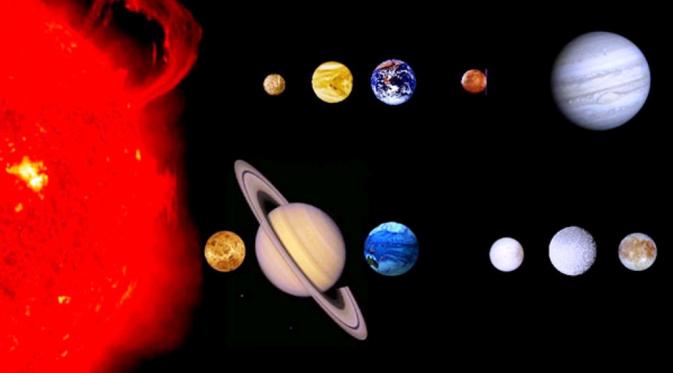 Matahari menyumbang hampir seluruh massa di Tata Surya  (NASA)